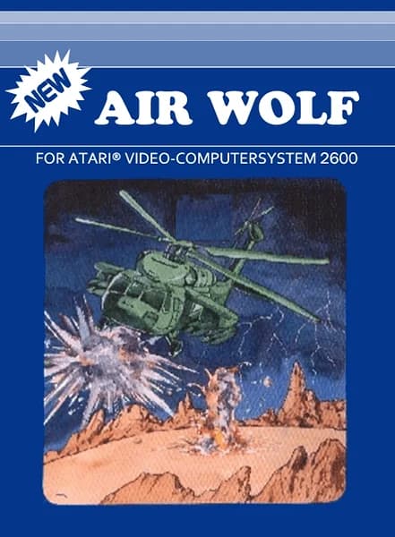 Air Wolf Atari 2600 Box Art