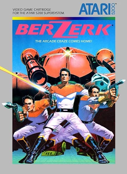 Berzerk Atari 5200 Box Art