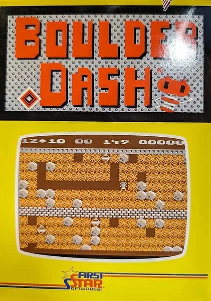 Boulder Dash Atari 5200 Box Art