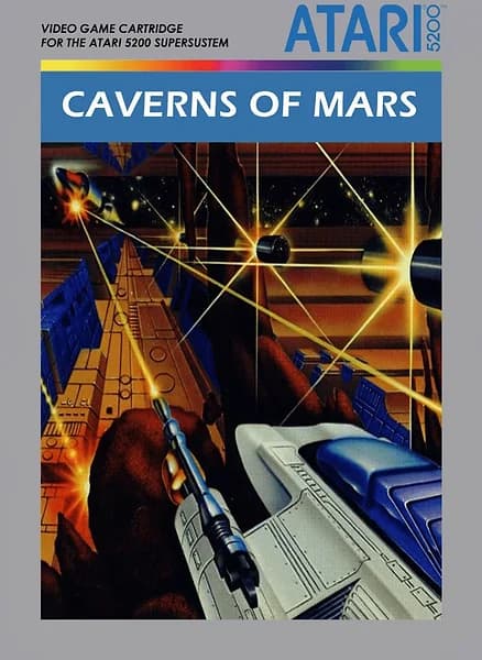Caverns of Mars Atari 5200 Box Art