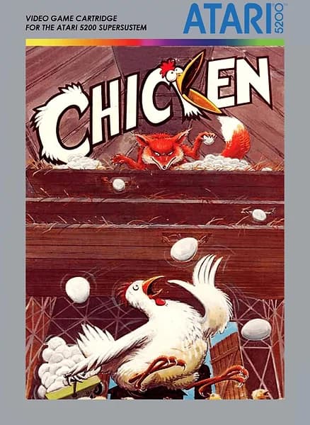 Chicken Atari 5200 Box Art