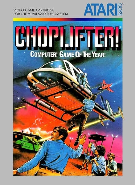 Choplifter! Atari 5200 Box Art