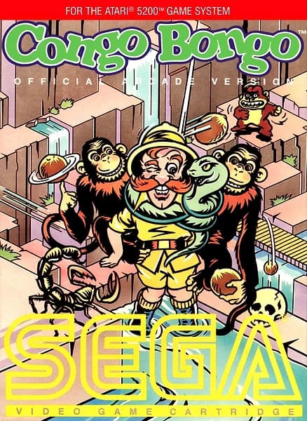 Congo Bongo Atari 5200 Box Art