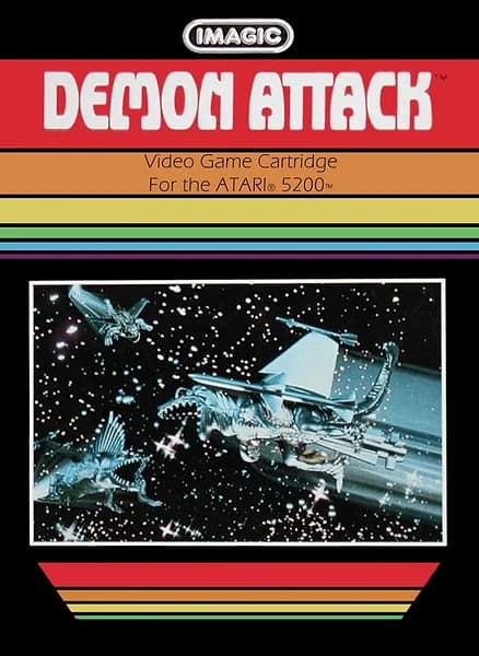 Demon Attack Atari 5200 Box Art