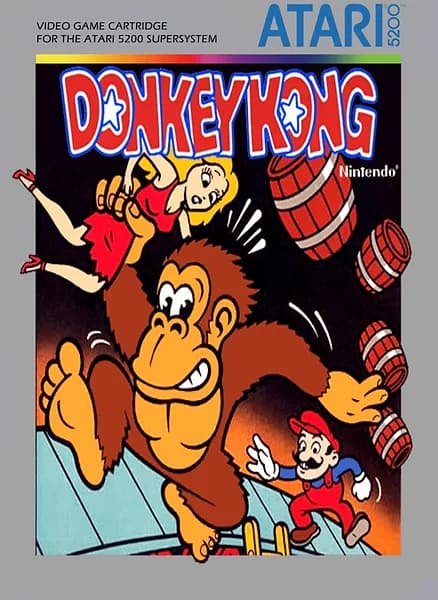 Donkey Kong Atari 5200 Box Art