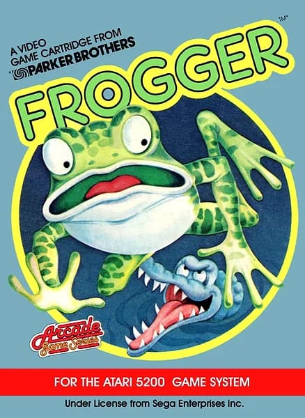 Frogger Atari 5200 Box Art