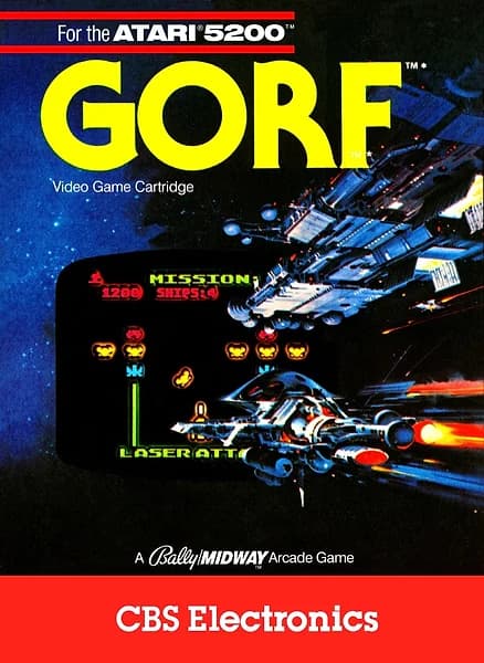 Gorf Atari 5200 Box Art