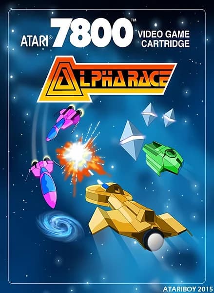 Alpha Race Atari 7800 Box Art
