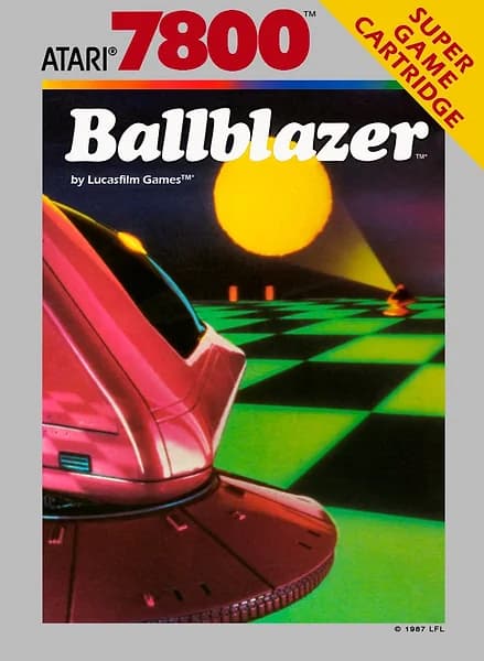Ballblazer Atari 7800 Box Art