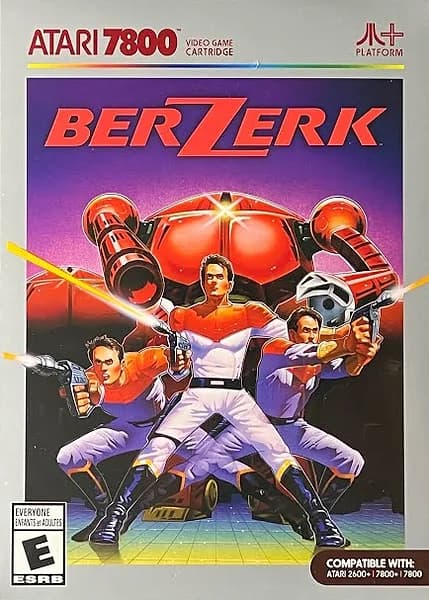 Berzerk Atari 7800 Box Art
