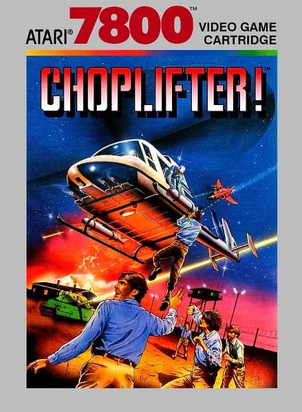 Choplifter Atari 7800 Box Art