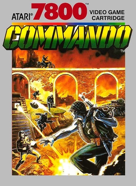 Commando Atari 7800 Box Art