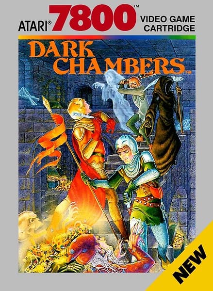 Dark Chambers Atari 7800 Box Art