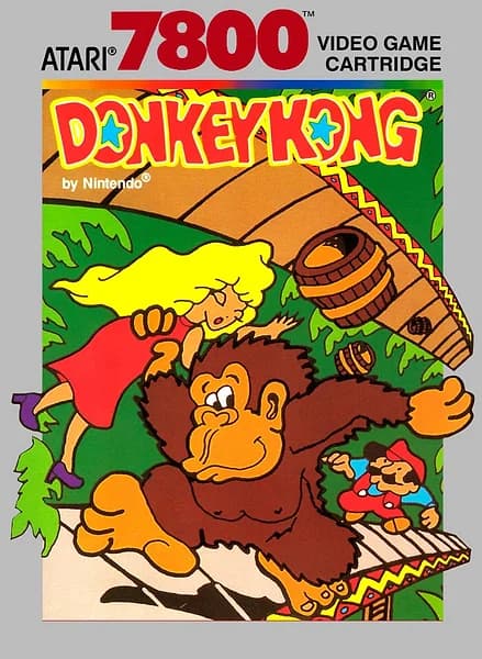 Donkey Kong Atari 7800 Box Art