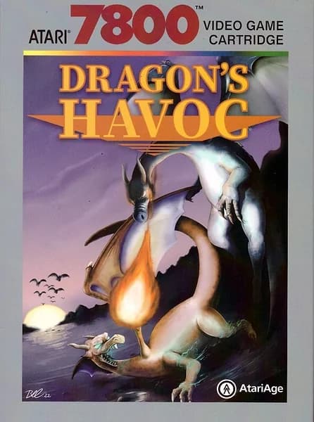 Dragon's Havoc Atari 7800 Box Art