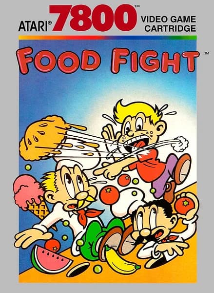 Food Fight Atari 7800 Box Art