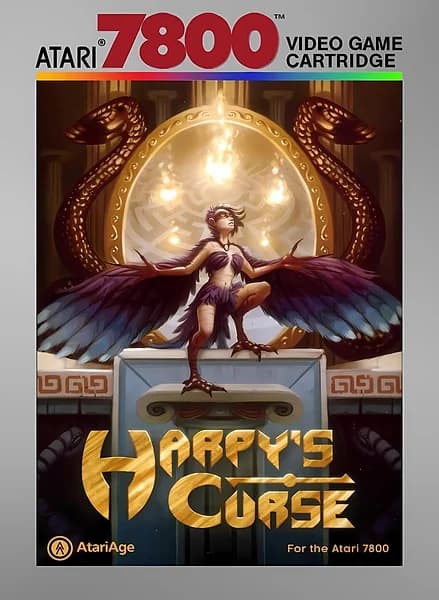 Harpy's Curse Atari 7800 Box Art