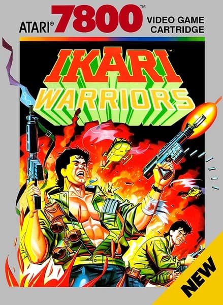 Ikari Warriors Atari 7800 Box Art