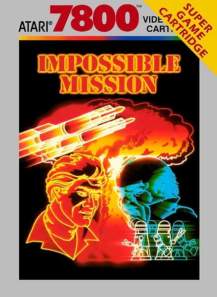 Impossible Mission Atari 7800 Box Art
