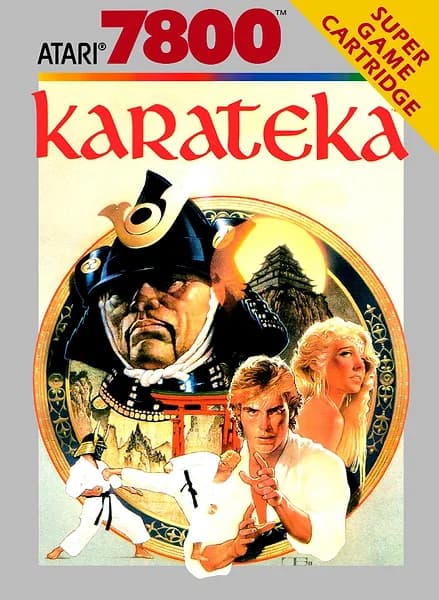 Karateka Atari 7800 Box Art