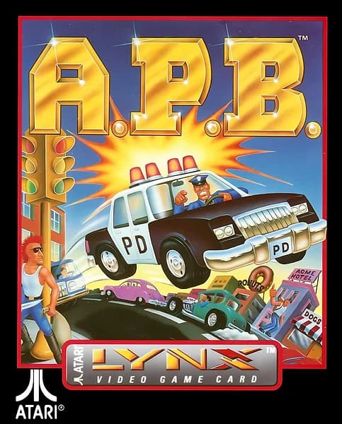 A.P.B. Atari Lynx Box Art
