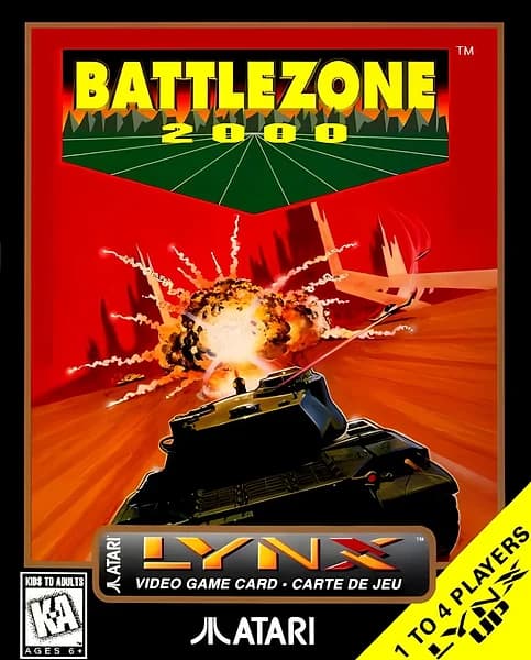Battlezone 2000 Atari Lynx Box Art