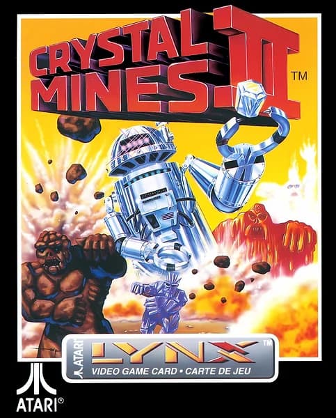 Crystal Mines II Atari Lynx Box Art