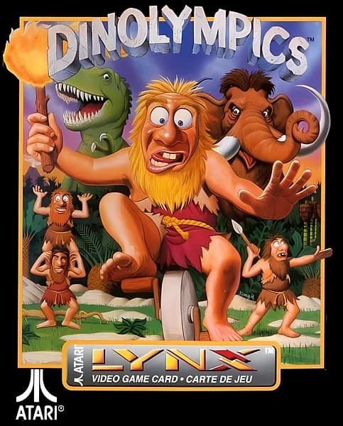 Dinolympics Atari Lynx Box Art