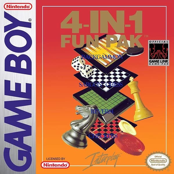4-in-1 Fun Pak GameBoy Box Art