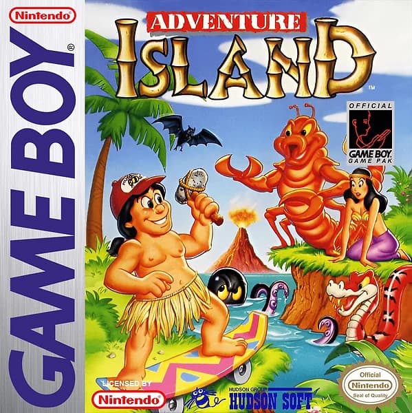 Adventure Island GameBoy Box Art