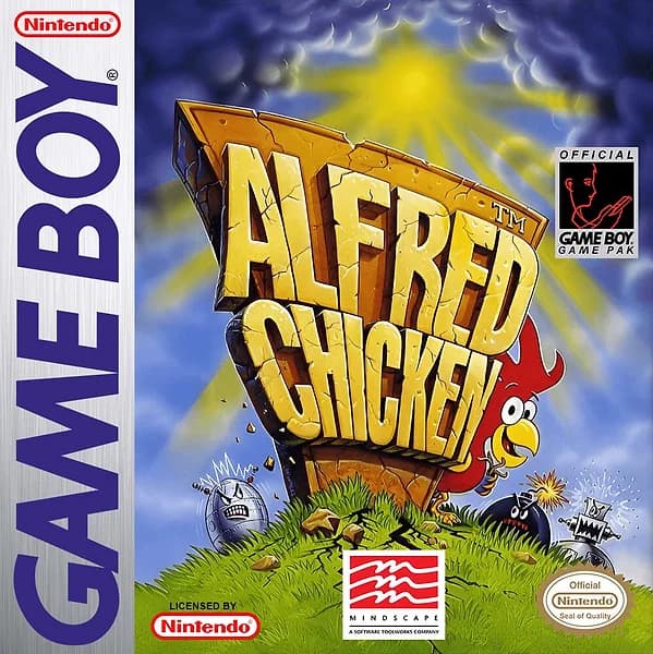 Alfred Chicken GameBoy Box Art