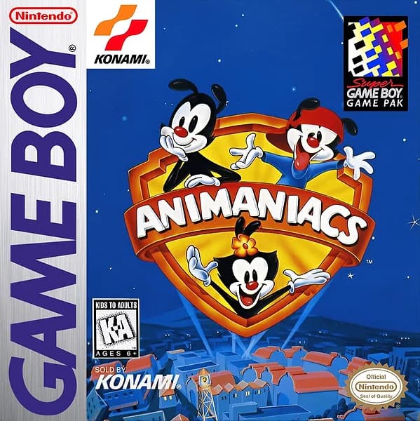 Animaniacs GameBoy Box Art