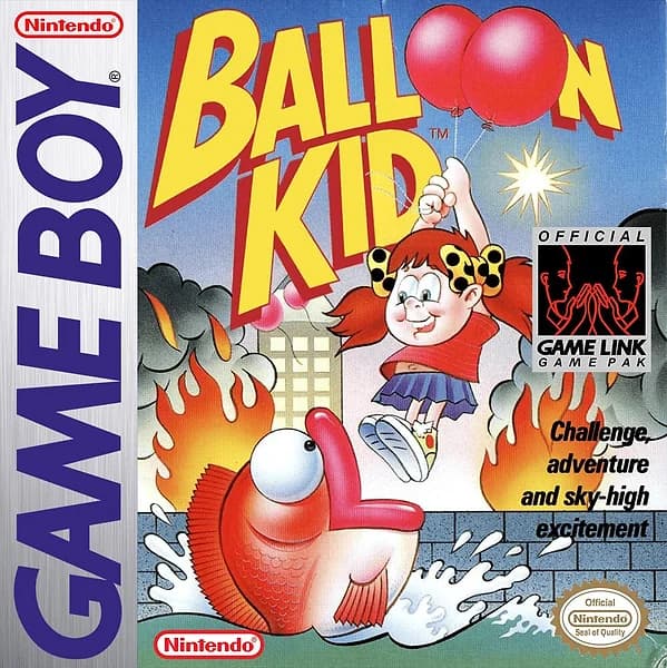 Balloon Kid GameBoy Box Art