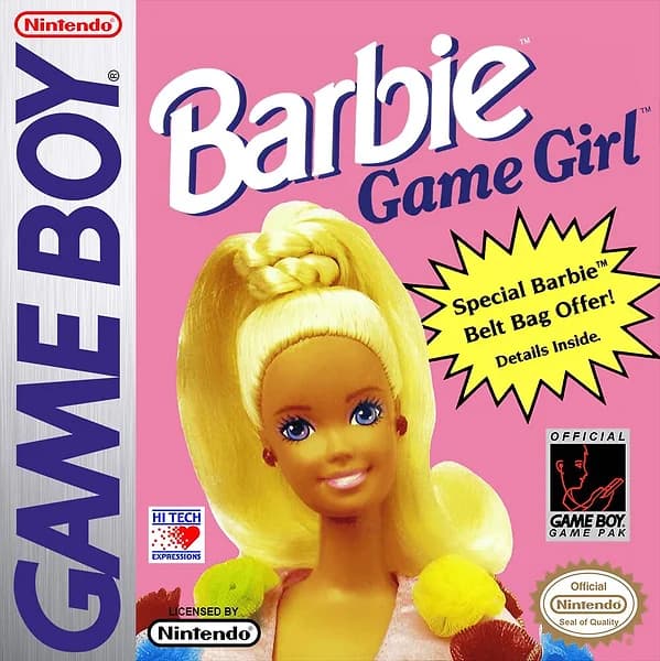 Barbie: Game Girl GameBoy Box Art