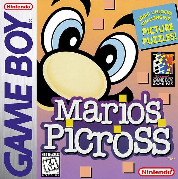 Mario's Picross box art