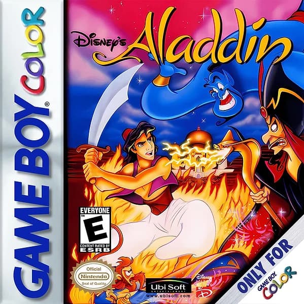 Aladdin GameBoy Color Box Art