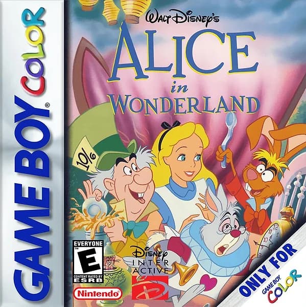 Alice in Wonderland GameBoy Color Box Art