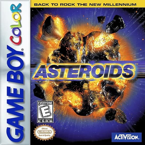 Asteroids GameBoy Color Box Art