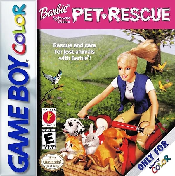 Barbie: Pet Rescue GameBoy Color Box Art