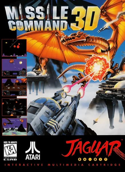 Missile Command 3D Jaguar Box Art