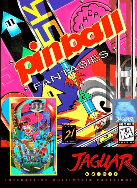 Pinball Fantasies Jaguar Box Art