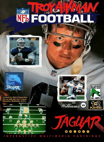 Troy Aikman NFL Football Box Art
