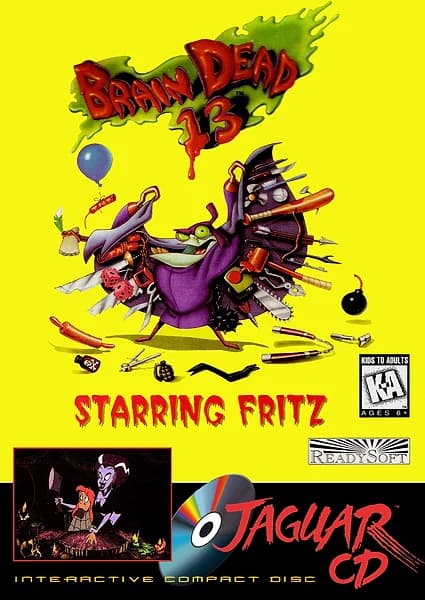 Brain Dead 13: Starring Fritz Jaguar CD Box Art