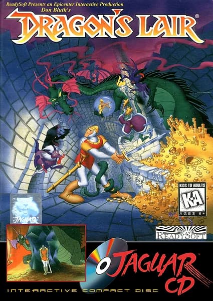 Dragon's Lair Jaguar CD Box Art
