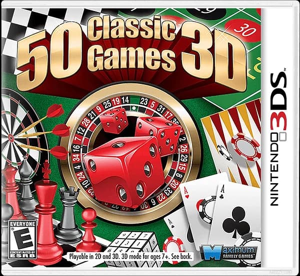 50 Classic Games 3D Nintendo 3DS Box Art