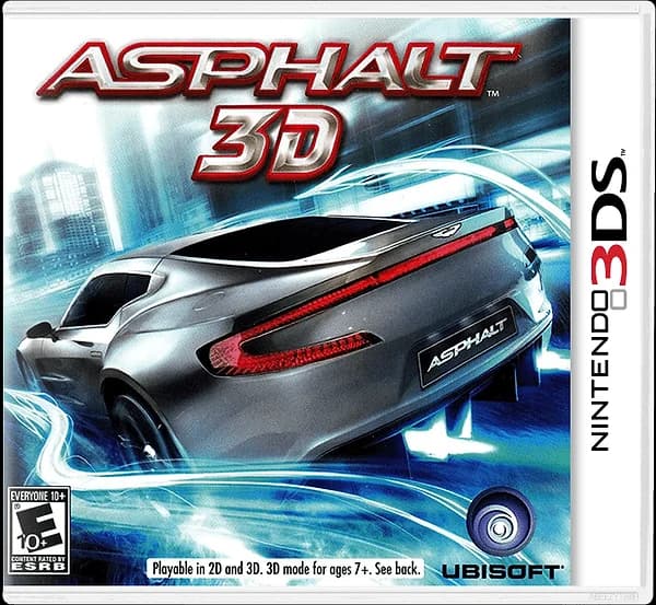 Asphalt 3D Nintendo 3DS Box Art