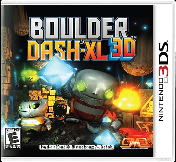 Boulder Dash-XL 3D Nintendo 3DS Box Art