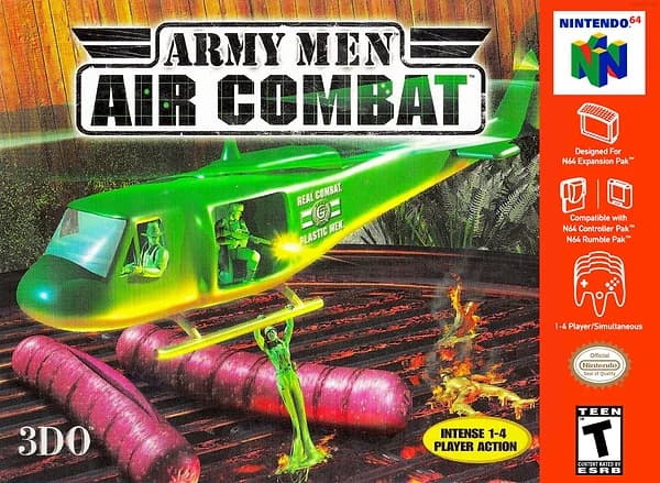 Army Men: Air Combat Nintendo 64 Box Art