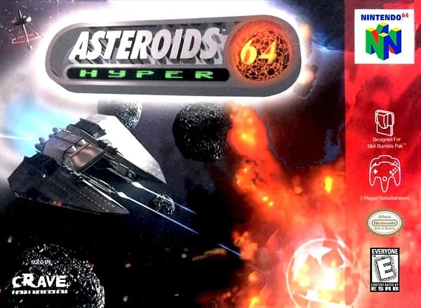 Asteroids Hyper 64 Nintendo 64 Box Art