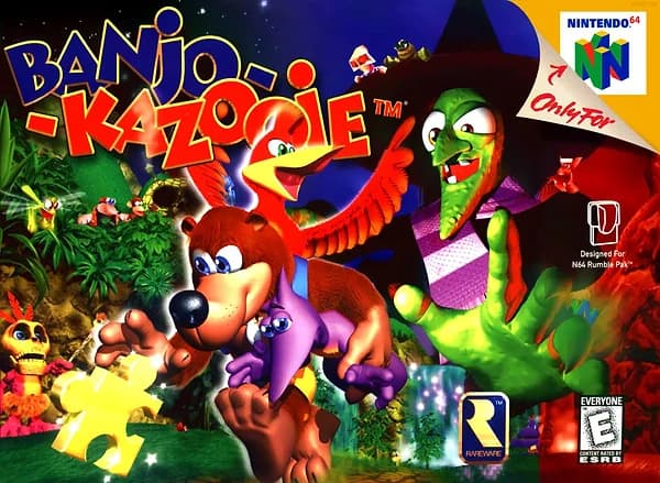 Banjo-Kazooie Nintendo 64 Box Art